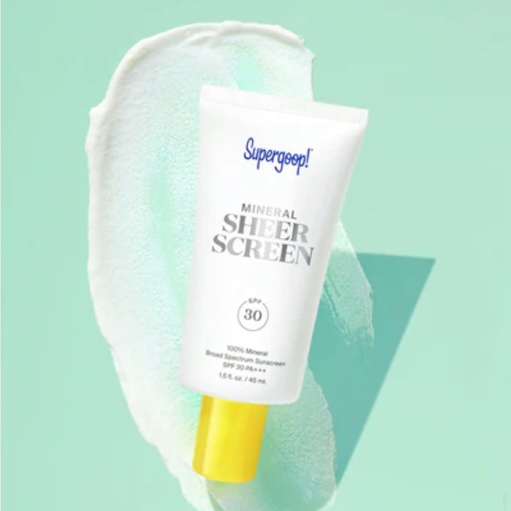 Supergoop! Mineral Sheer Screen SPF 30 - White with Yellow Cap - Picture 3 of 3